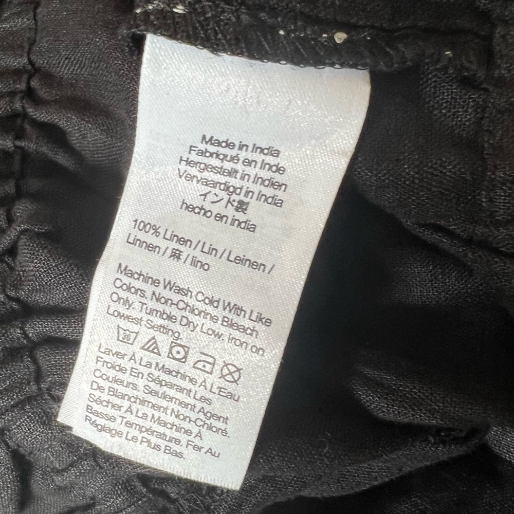 🖤 J.Crew Ruffle-Waist Linen Tank | Size L - Picture 6 of 8
